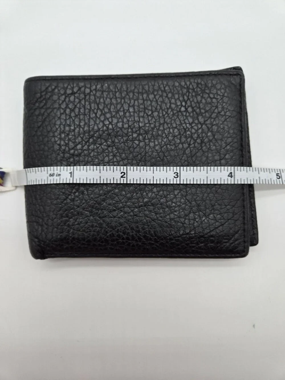 Lodis Black Italian Leather Men's Bifold Wallet Soft Pebbled Leather